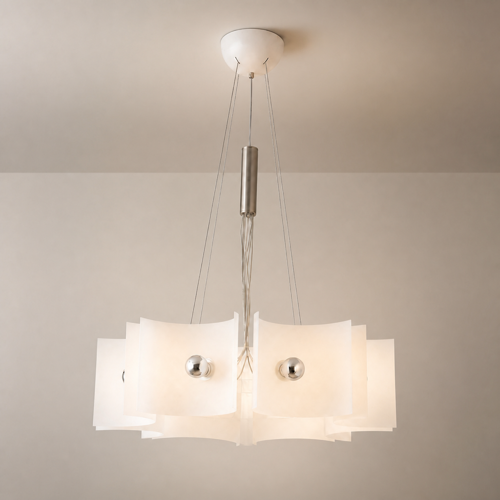 
Nivelle HongSFX064-8P warm taupe product hero with complete ceiling mount