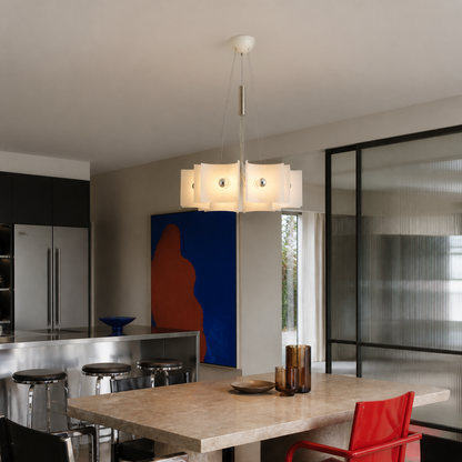 Nivelle 8-Light Sculptural Acrylic Chandelier