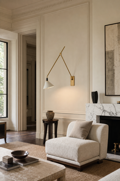 Adjustable Brass Wall Sconce