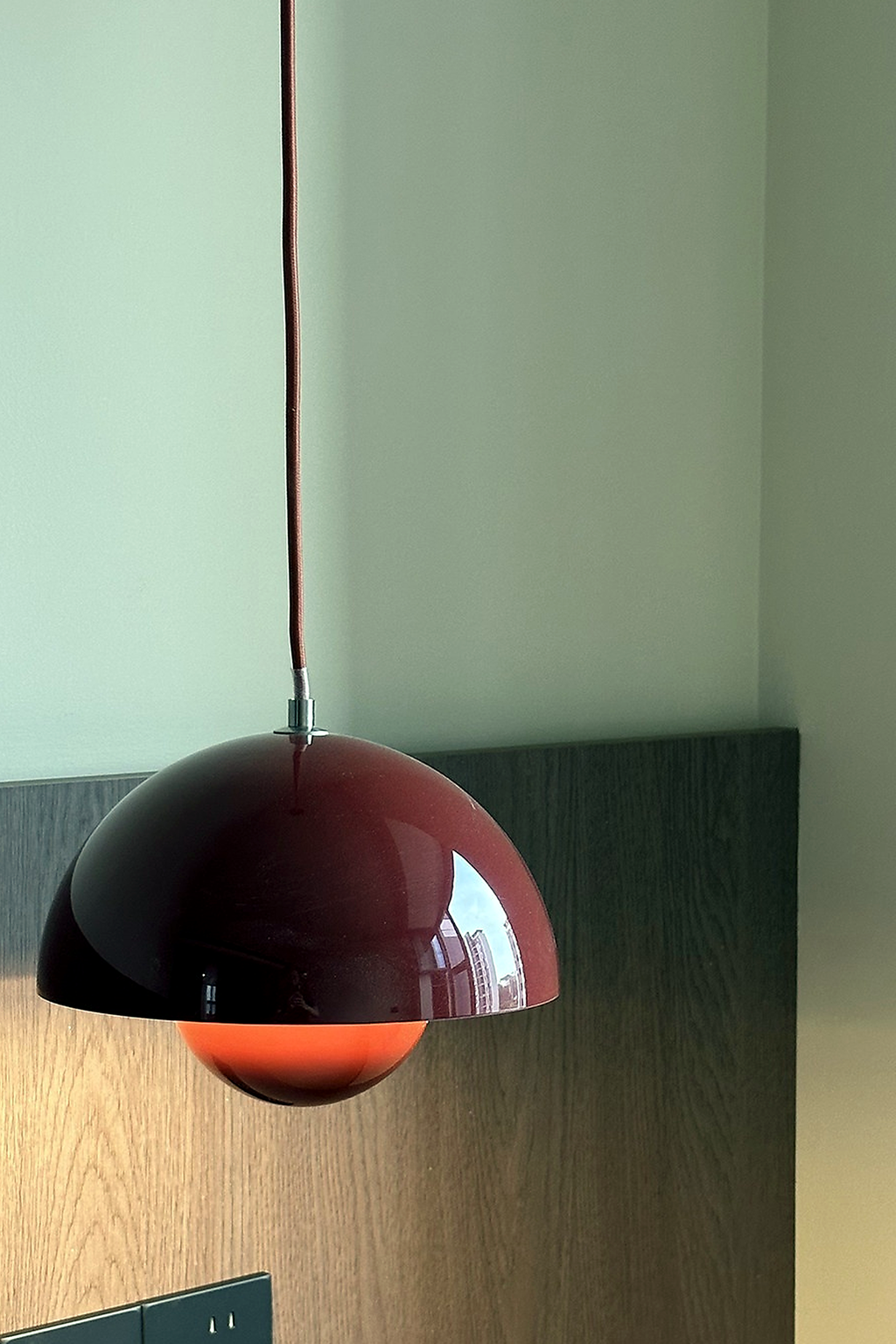 
Colorful Flowerpot Metal Dome Pendant Light
