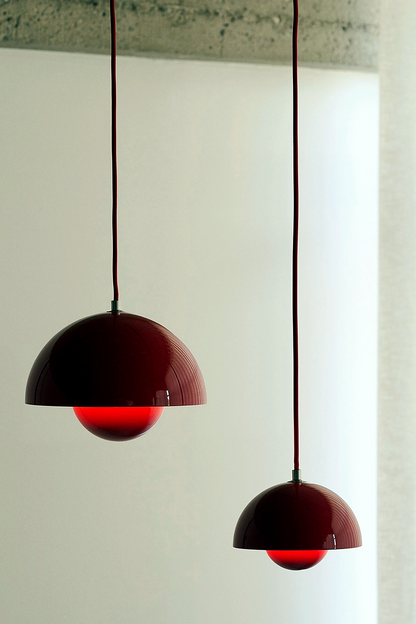 Colorful Flowerpot Metal Dome Pendant Light