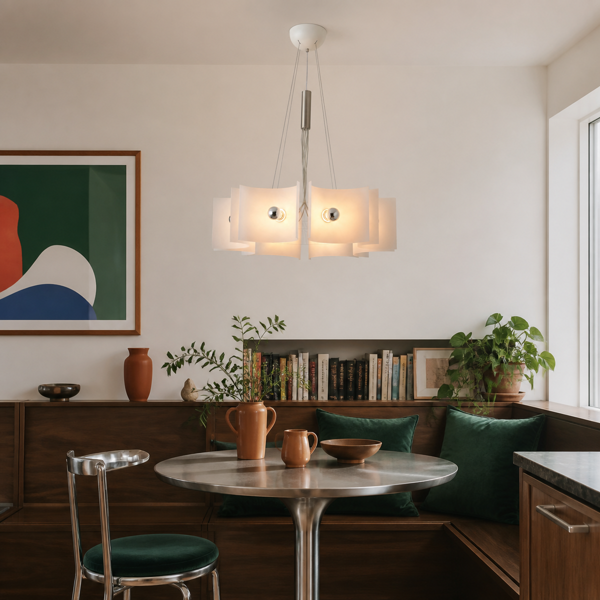 
Nivelle 8-Light Sculptural Acrylic Chandelier