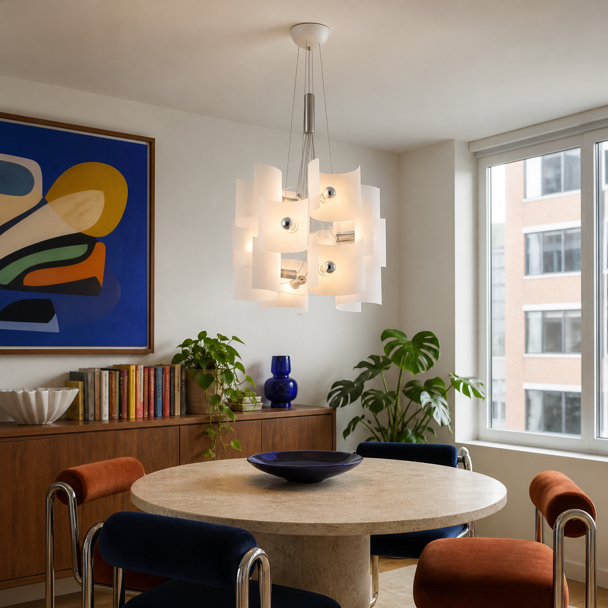 
Nivelle 12-Light Sculptural Acrylic Chandelier