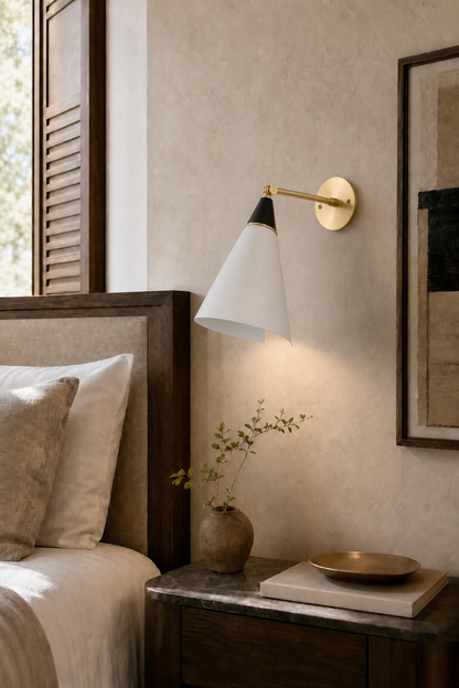 Adjustable Brass Wall Sconce