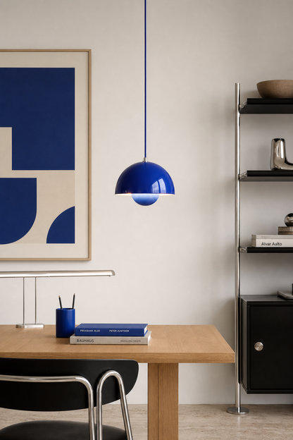 Colorful Flowerpot Metal Dome Pendant Light