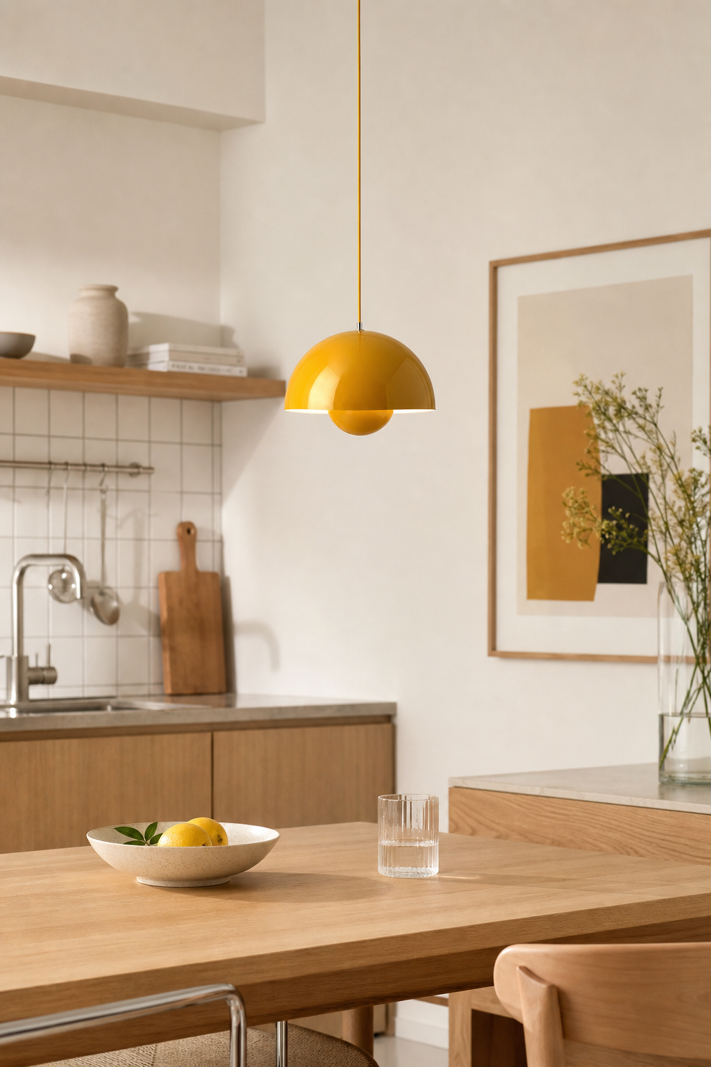 
Colorful Flowerpot Metal Dome Pendant Light