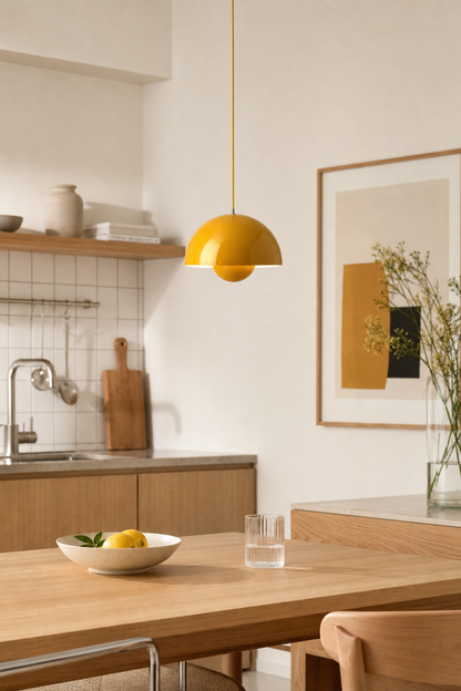 Colorful Flowerpot Metal Dome Pendant Light