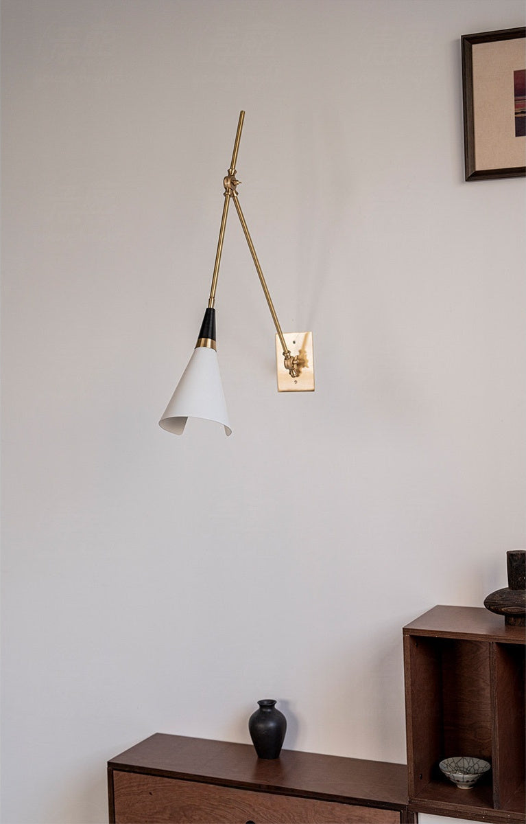 
Adjustable Brass Wall Sconce
