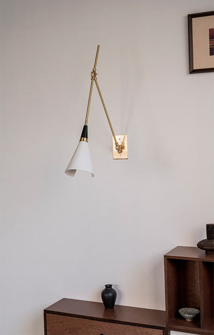 Adjustable Brass Wall Sconce