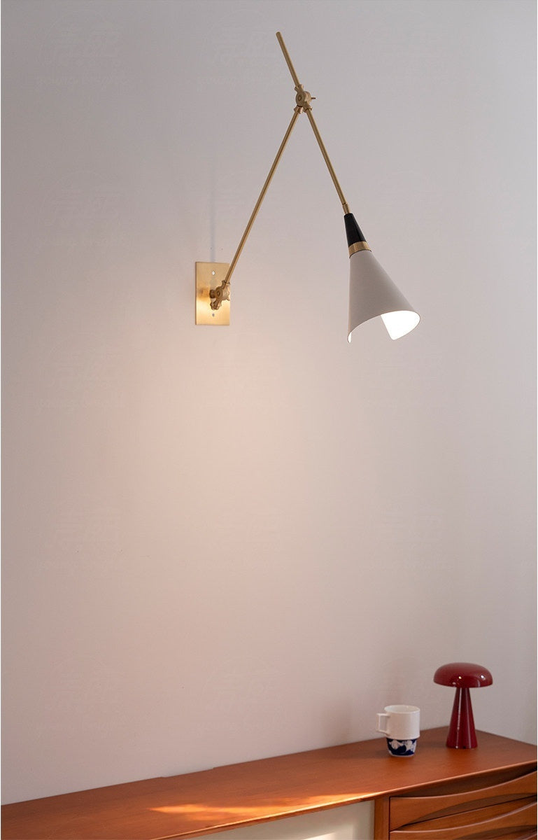 
Adjustable Brass Wall Sconce