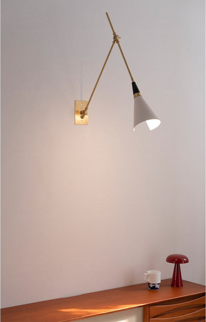 Adjustable Brass Wall Sconce