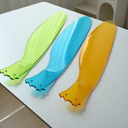 Multicolor Translucent-Blade Ceiling Fan with Light - FAN933-01