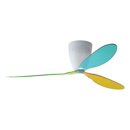 Multicolor Translucent-Blade Ceiling Fan with Light - FAN933-01