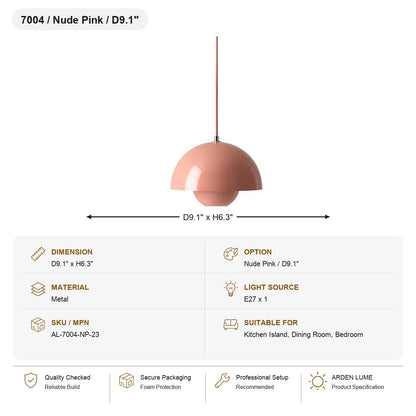 Flowerpot Dome Pendant Light SKU AL-7004-NP-23
