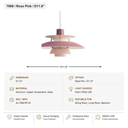 PH5 Layered Metal Pendant Light SKU AL-7006-RP-30