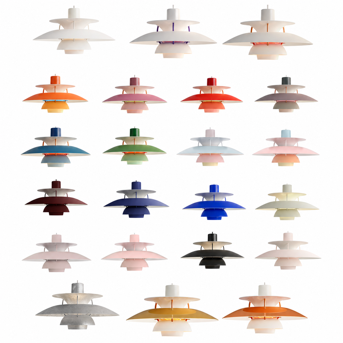 
Colorful Layered Metal P5 Pendant Light