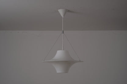 White Acrylic Saucer Pendant Light