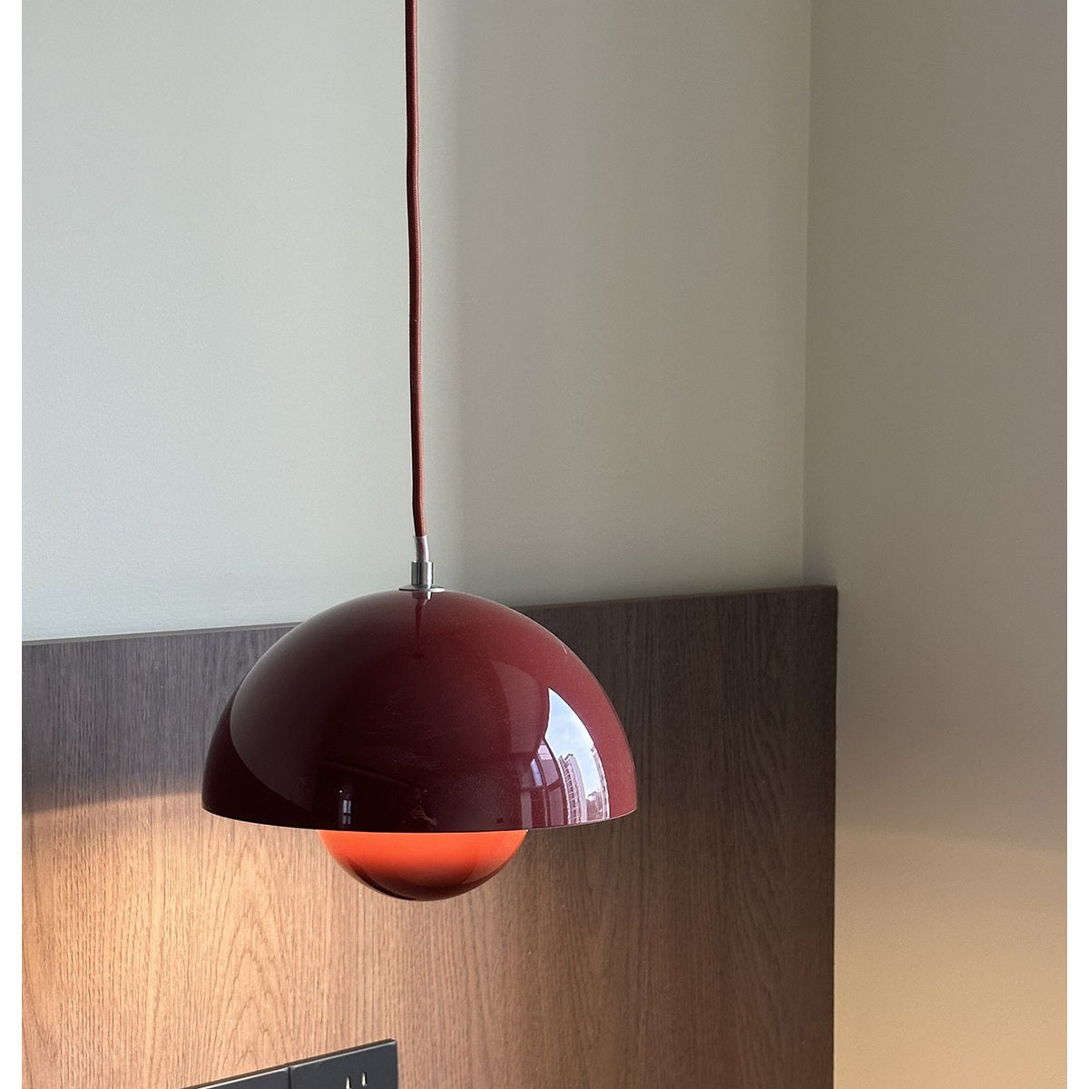 
Colorful Flowerpot Metal Dome Pendant Light