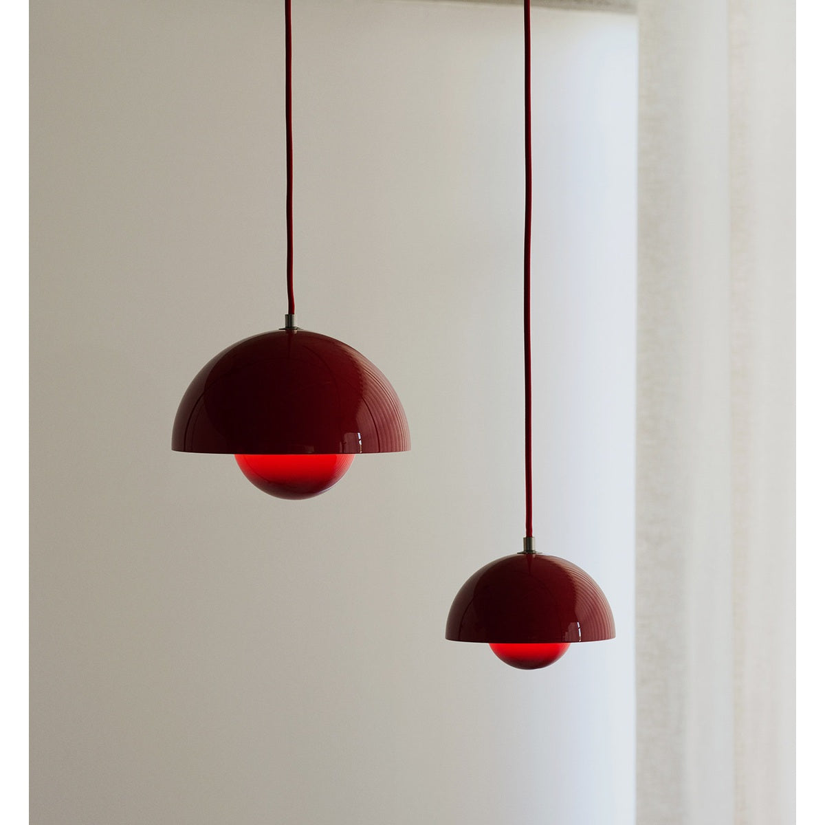 
Colorful Flowerpot Metal Dome Pendant Light