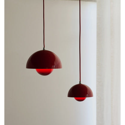 Colorful Flowerpot Metal Dome Pendant Light